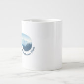 Abenteuer-Skibrille-Bergreflexion Jumbo-Tasse (Vorderseite)