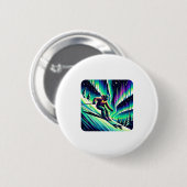 Abenteuer-Skifahren unter Nordlichtern  Button (Vorne & Hinten)