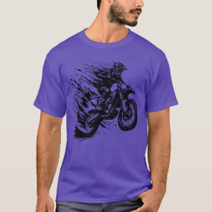 Abenteuer Sport Motocross Hobby Stil Zeichnung fri T-Shirt