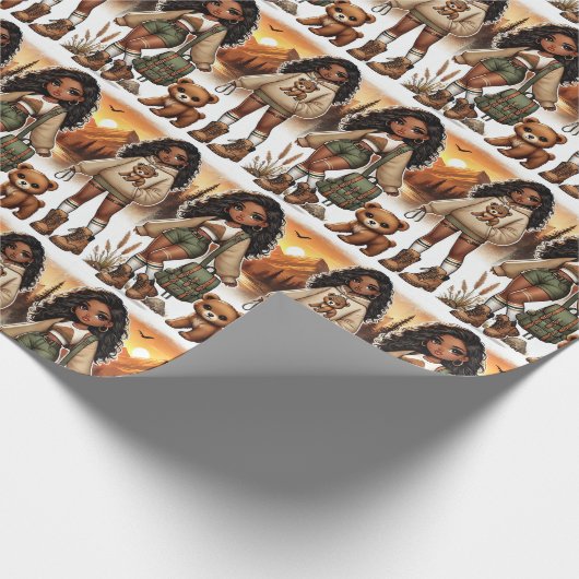 Abenteuer & Stilwandern Geschenkpapier (Ecke)