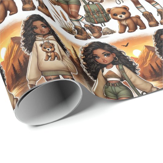 Abenteuer & Stilwandern Geschenkpapier (Rolleneckpunkt)