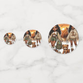 Abenteuer & Stilwandern Konfetti (Rückseiten)