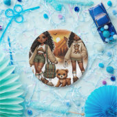 Abenteuer & Stilwandern Pappteller (Party)