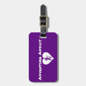 "Abenteuer-Süchtig-" Gepäckanhänger (Vorderseite vertikal)