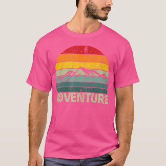 Abenteuer Sunset Mountain Wandern Camping Camper O T-Shirt