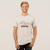 Abenteuer T-Shirt Tri-Blend Shirt (Vorderseite voll)