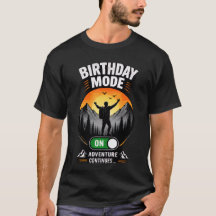 Abenteuer-T-Shirt zum Geburtstag für Männer