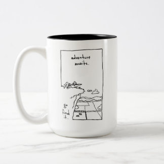 Abenteuer-Tasse Zweifarbige Tasse