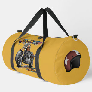 Abenteuer-Traumfahrt – Vintage-Chopper-Motorrad Duffle Bag