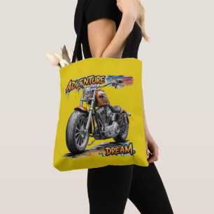 Abenteuer-Traumfahrt – Vintage-Chopper-Motorrad Tasche