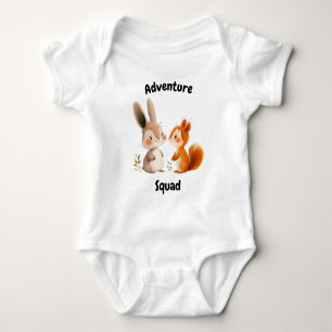 Abenteuer-Trupp Hase und Eichhörnchen - Niedliche Baby Strampler