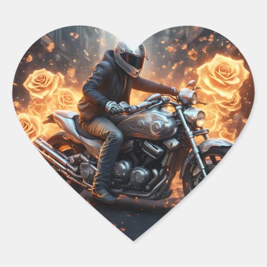 Abenteuer und Freiheit Herz-Aufkleber (Vorderseite)