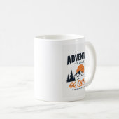 Abenteuer- und Outdoor-Entdecker-Design Kaffeetasse (VorderseiteRechts)