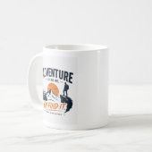 Abenteuer- und Outdoor-Entdecker-Design Kaffeetasse (Vorderseite Links)