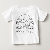 Abenteuer und Safari in Afrika Baby T-shirt (Vorderseite)