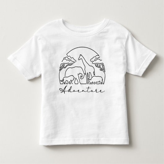 Abenteuer und Safari in Afrika Kleinkind T-shirt (Vorderseite)