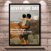 Abenteuer-Vater-Magazin mit anpassbarem Foto Poster