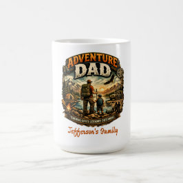 Abenteuer-Vater-Shirt – Vintage Outdoor-Camping  Kaffeetasse