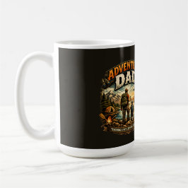 Abenteuer-Vater-Shirt – Vintage Outdoor-Camping  Kaffeetasse