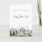 Abenteuer Vater Vatertagskarte Wasserfarbe Ankündigung (Vorderseite)