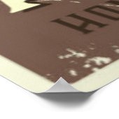 Abenteuer Vintages Camping Poster (Ecke)