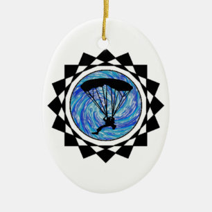 ABENTEUER VON SKYDIVING KERAMIKORNAMENT