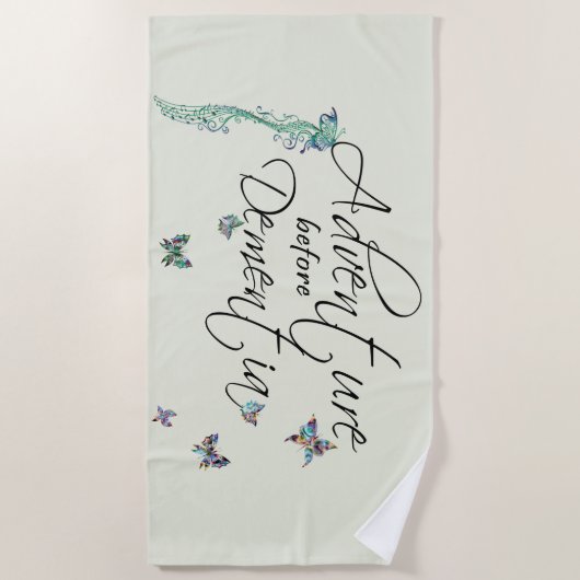 Abenteuer vor Dementia Strandtuch (Vorderseite)