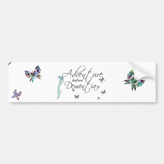 Abenteuer vor Demenz-Autoaufkleber Autoaufkleber (Vorne)