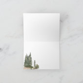 Abenteuer Wald National Forest Vielen Dank Dankeskarte (Innenseite)