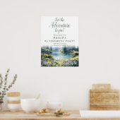 Abenteuer Wald See Ruhestandsfeier Willkommen Poster (Küche)