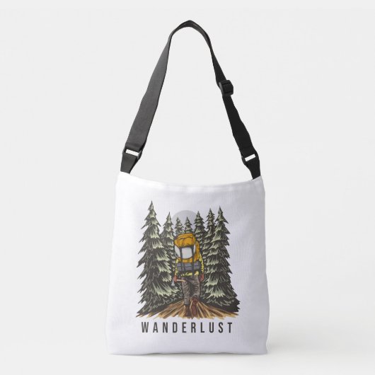 Abenteuer Wandern Bossica Crossbody Tote Beag Tragetaschen Mit Langen Trägern (Vorderseite)