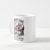 Abenteuer Wandern mit Golden Retriever Design Kaffeetasse (Vorderseite Links)
