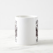 Abenteuer Wandern mit Golden Retriever Design Kaffeetasse (Mittel)
