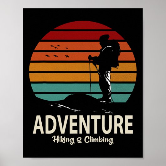 Abenteuer Wandern und Klettern  Poster (Vorne)
