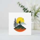 Abenteuer Wandern Wandern Berg Karte (Stehend Vorderseite)