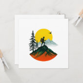 Abenteuer Wandern Wandern Berg Karte (Vorderseite/Rückseite Beispiel)