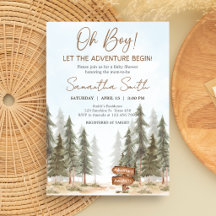 Abenteuer warten auf dich - Wald-Baby-Party