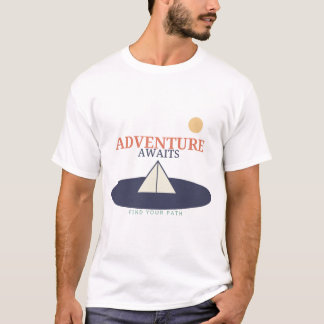 Abenteuer warten auf modernes Natur-Szene T-Shirt
