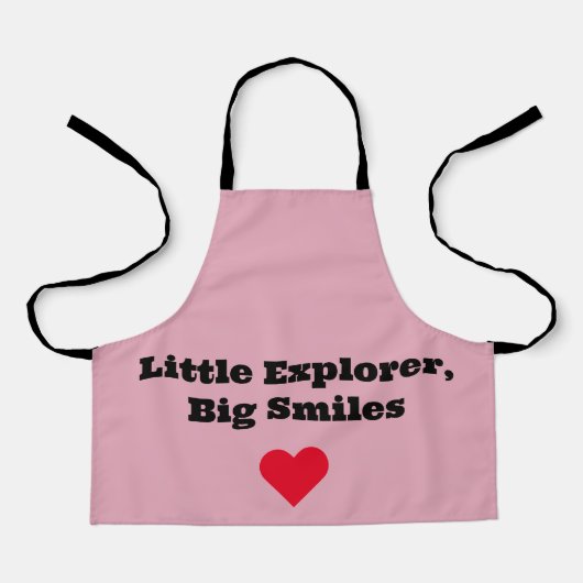 Abenteuer warten: Baby 'Little Explorer' Schürze (Vorderseite)