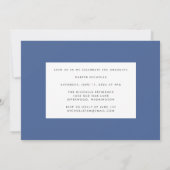 Abenteuer warten (blauer) Abschluss Einladung (Rückseite)