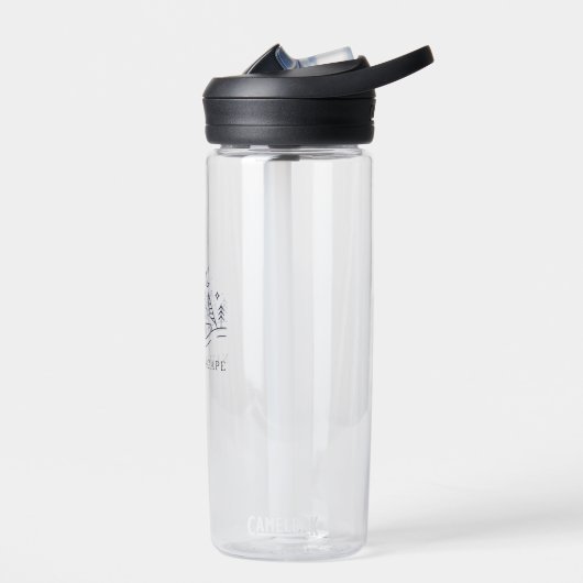 "Abenteuer warten Camping-Grafik Trinkflasche (Links)