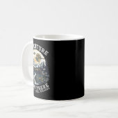 Abenteuer warten dort draußen, aber auch Serienmör Kaffeetasse (Vorderseite Links)