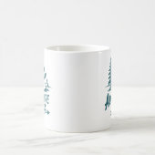 Abenteuer warten draußen Camping Kaffee Kaffeetasse (Mittel)