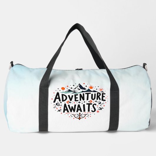 Abenteuer warten duffle bag (Vorderseite)