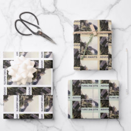 Abenteuer warten. Fantasielandschaft Geschenkpapier Set