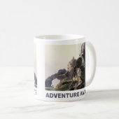 Abenteuer warten. Fantasielandschaft Kaffeetasse (VorderseiteRechts)