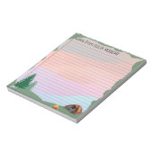 Abenteuer warten: Hinweise aus dem Camp Notepad Notizblock (Rotiert)