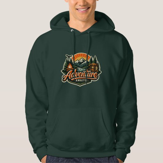 Abenteuer warten hoodie (Vorderseite)