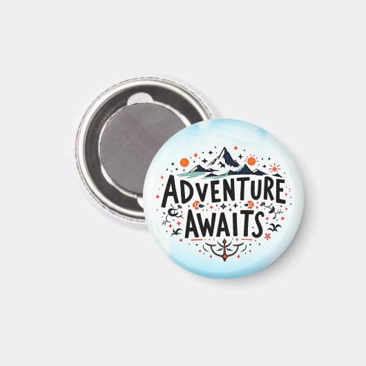 Abenteuer warten magnet (Vorderseite/Rückseite)