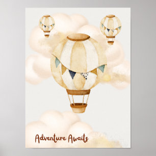 Abenteuer warten neutrales Poster